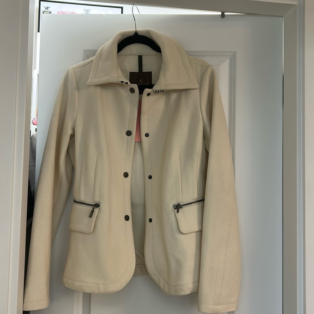 Moncler fitted cream blazer